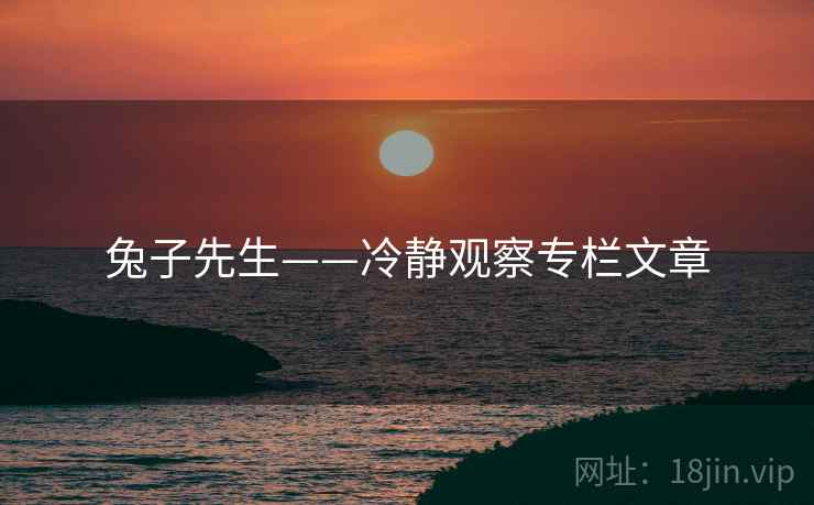 兔子先生——冷静观察专栏文章