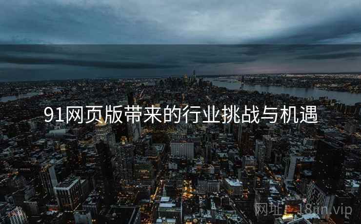 91网页版带来的行业挑战与机遇