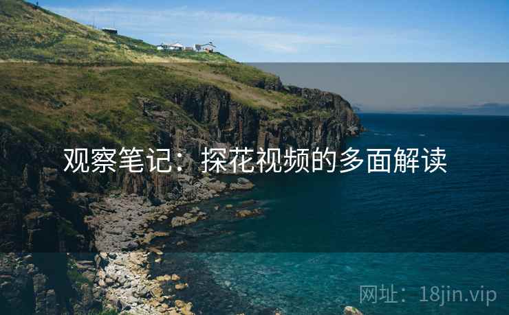 观察笔记：探花视频的多面解读