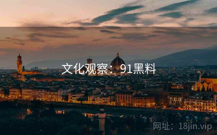 文化观察:91黑料  第1张 文化观察:91黑料  第1张