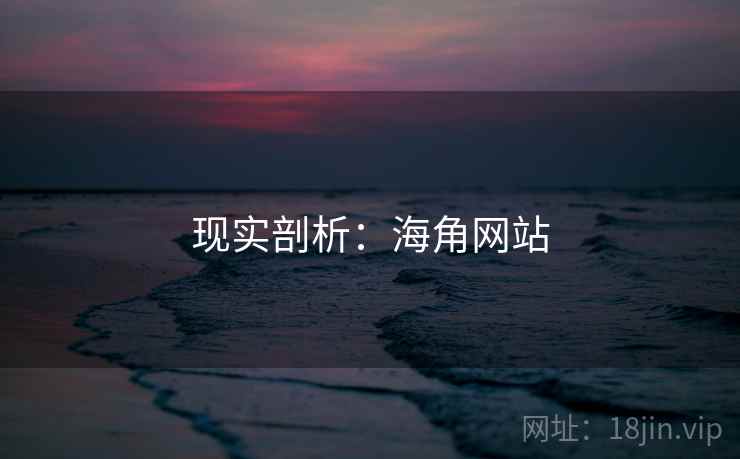 现实剖析:海角网站